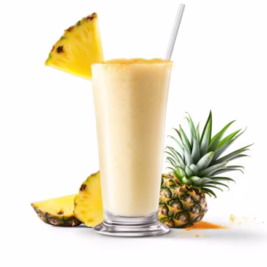 Fresh pineapple milkshake