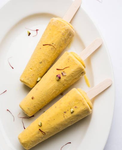 rajwari or rajwadi sweet kesar badam pista kulfi or ice cream candy